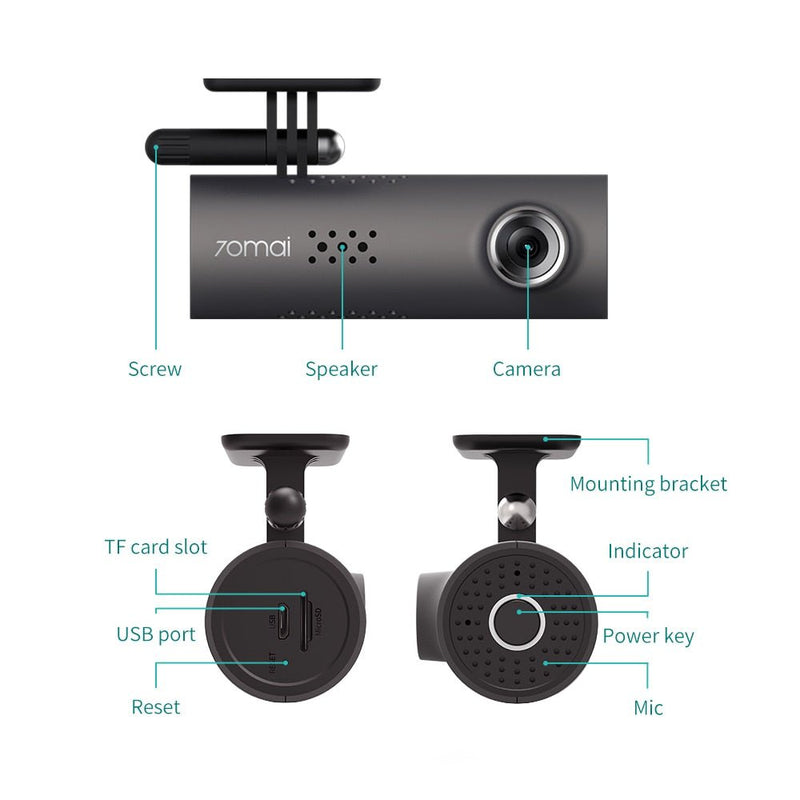 Wireless Dash Cam for Cars with 130º Night Vision and DVR - ca'jjon